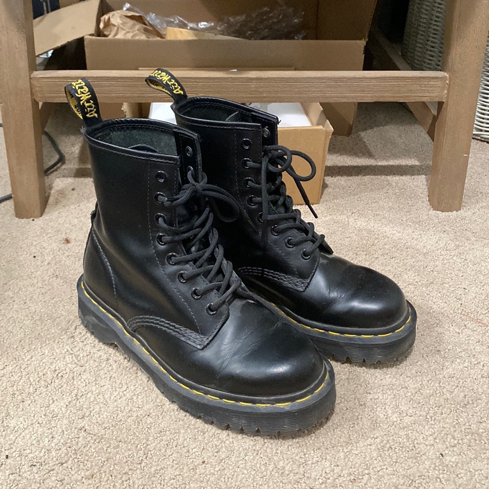 Dr. Martens 1460 BEX Smooth Leather Platform Boots